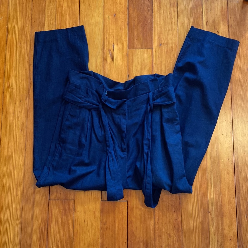 Boden Ruffle Top Linen Pants